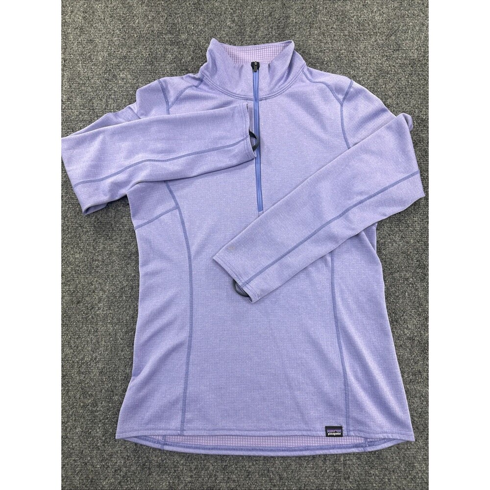 Patagonia Capilene Midweight 1/4 Zip Womenās XS Purple Baselayer Pullover